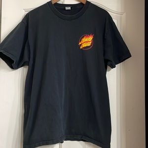 Santa Cruz Skateboards Black T-shirt Large